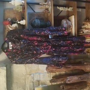 Vicky Tiel Size 1X ruffled dress SO BEAUTIFUL This is a tall girls dress.